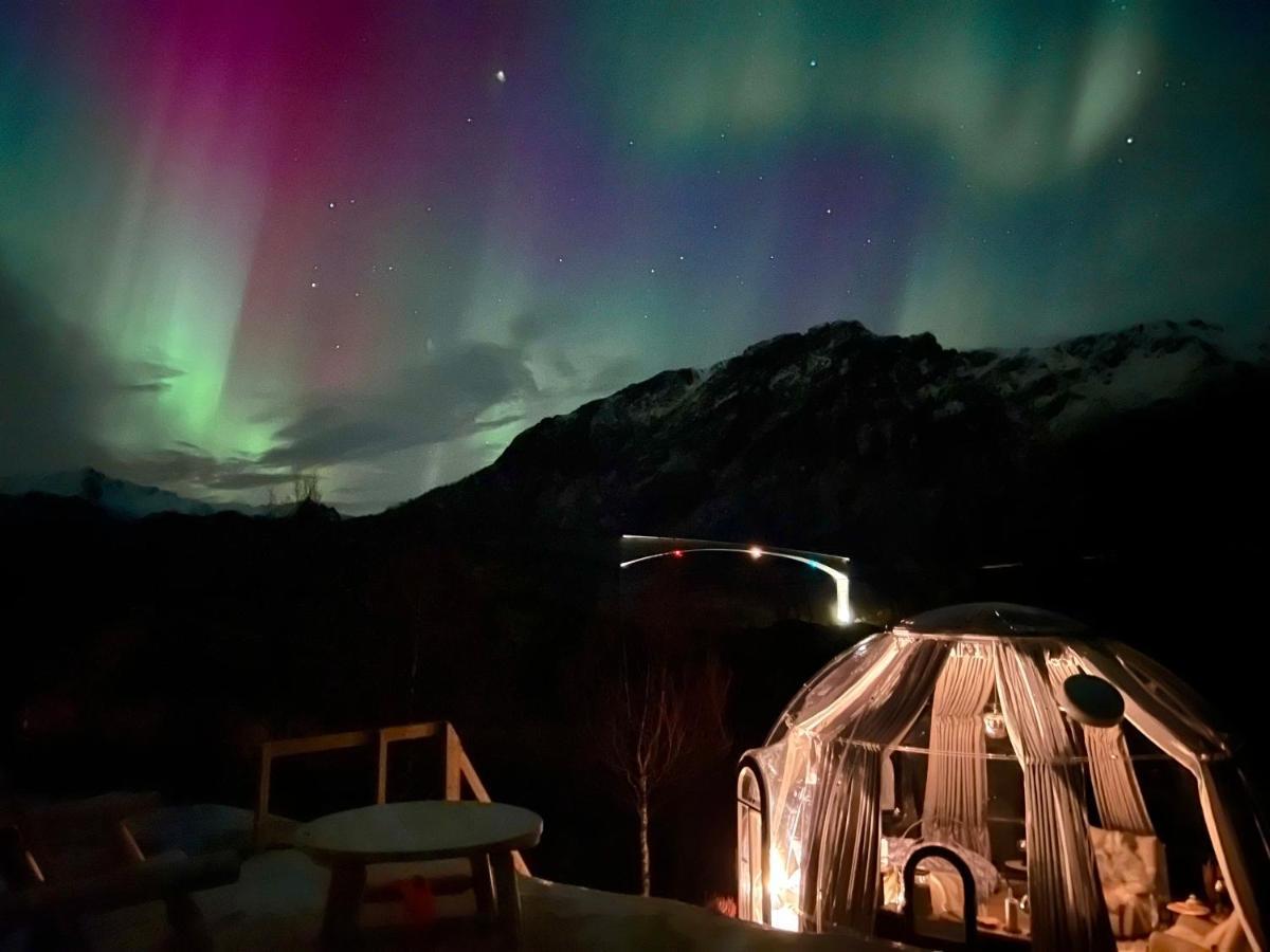 Lofoten Glampingdome Myrland Exteriör bild