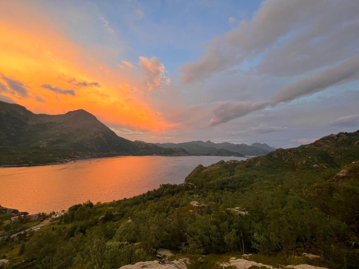 Lofoten Glampingdome Myrland Exteriör bild