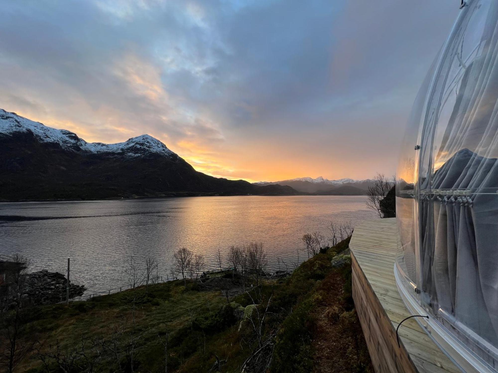 Lofoten Glampingdome Myrland Exteriör bild